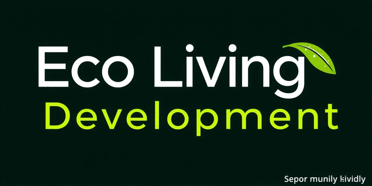 Logo fiktivní společnosti 'Eco Living Development'
