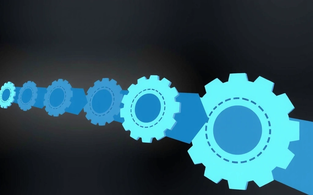 Abstraktní graf znázorňující časovou osu změn a aktualizací